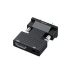 With HDMI Female to VGA Male Converter Audio Adapter Cable for Projector HD Computer Set-Top Box