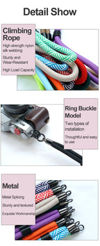 Nylon Camera Wrist Strap Quick Release Hand Belt for GoPro Nikon DSLR Mirrorless Camera Rope SLR Camera Wrist Strap Accessories