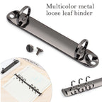 Metal Loose-leaf Binding Clip Colorful Spiral Binder File Folder DIY Album Diary Clips Ring For A4/B5/A5/A6/A7 Notebook Binder