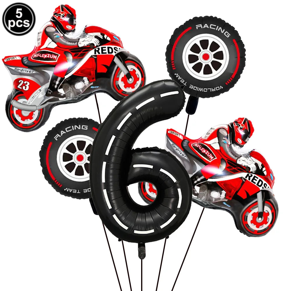 Motorcycle Dirt Biker Birthday Party Supplies Motocross Dessert Paper Plates Cups Napkins Disposable Tableware Favor For Boys