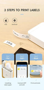 Niimbot D110 Portable Mini Printer Thermal Adhesive Sticker Label Printer Inkless Pocket Label Maker UV Printer For Mobile Label