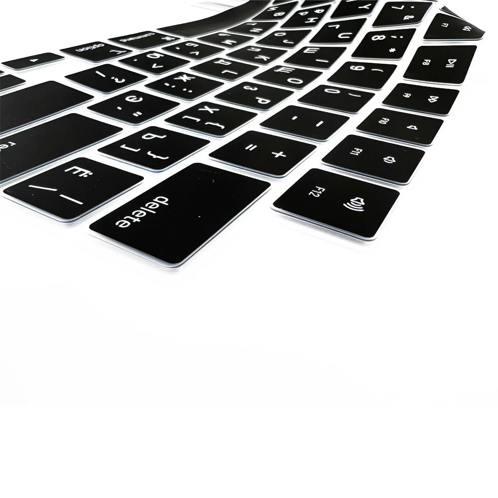 Multi-Language Keyboard Protector Compatible with for MacBook Air/Pro M5-M4 A2779,A3434,A3241 | Arabic, FR, RU, ES, IT Layouts