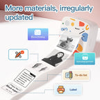DOLEWA D2 Doodle Portable Printer Thermal Paper Printer Label Sticker Paper Print Wireless Label Maker Printer for DIY Photo Pri