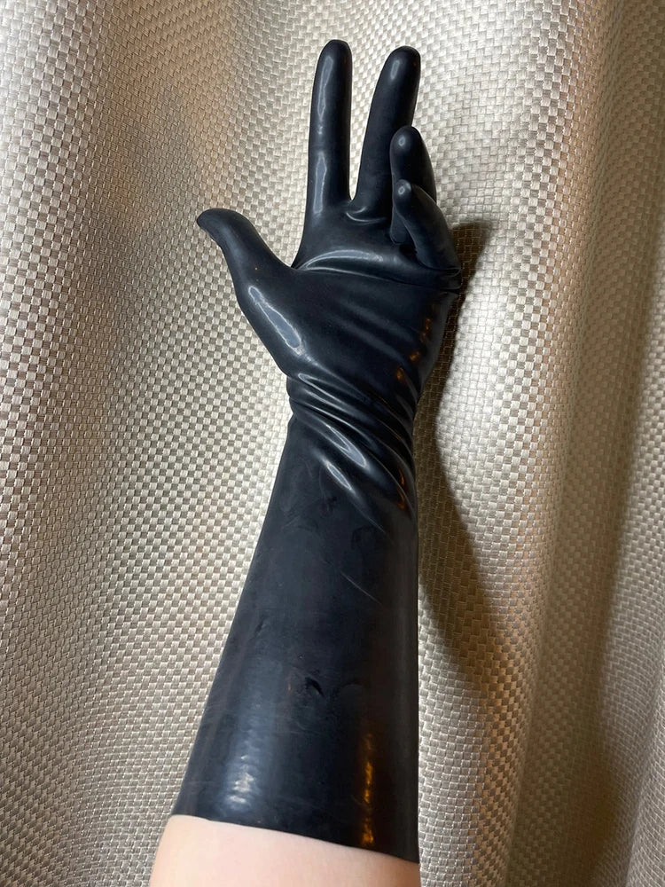 plus Size 0.6mm Thickness Seamless Latex Gloves for Cosplay Costume Accessories Special Occasions Handwear Mittens