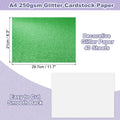 40Sheets A4 Glitter Cardstock Glitter Paper Card Stock Shiny Scrapbook 250gsm Sparkly Paper Large Shimmer for Scrapbook DIY Art