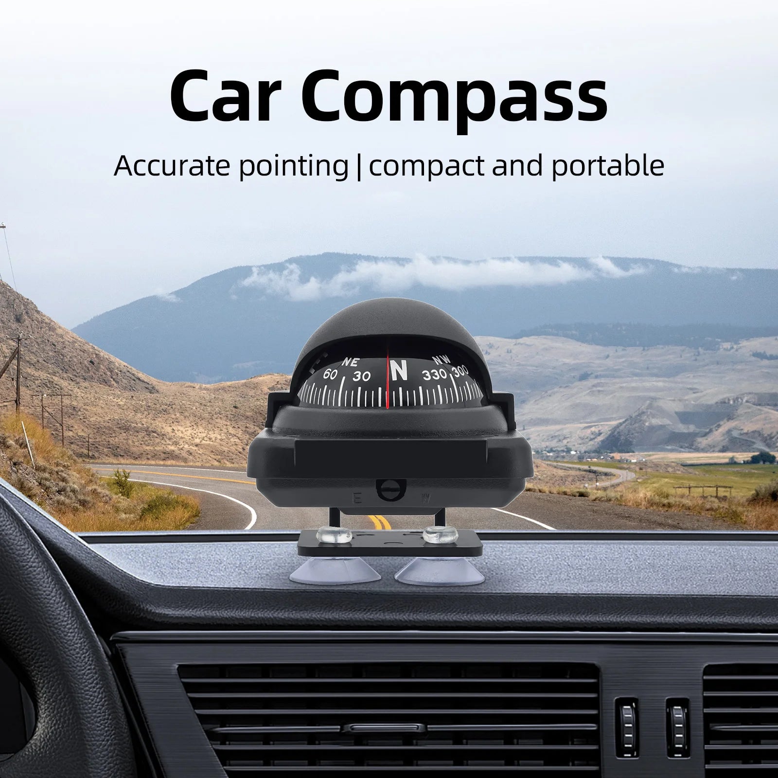 Various Compass Portable Compact Navigation Compass Device Universal Outdoor High Precision Compass For Car Boat Moto Bicycle