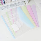 INS Style Loose Leaf A4 File Folder Transparent Detachable Data Book Students Stationery Office Storage Booklet School Office