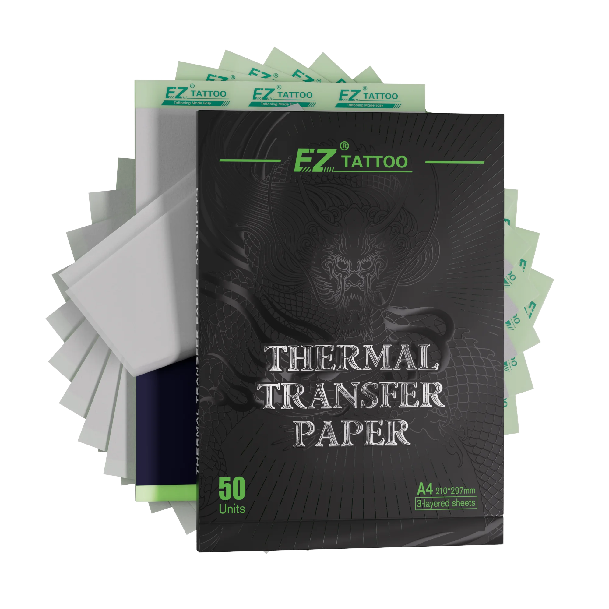 20/50pcs EZ Tattoo Transfer Paper A4 Size Tattoo Thermal Copier Stencil Papers for Tattoo Transfer Machine Paper Accessories