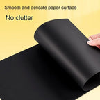 A4/A5 Black Cardboard Sheets Paper Art Painting Supplies Double-Sided for Graffiti Drawing Diy Handmade Cardstock 180/230/300g