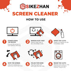 Screen Cleaner Spray Kit Refillable with Microfiber Cloth for iPhone iPad Laptop Glasses Car.Portable Streak-Free Mist 55ml/pc