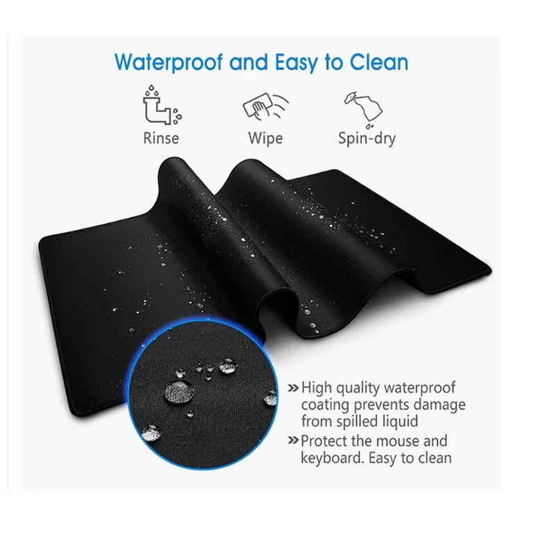Samurai Warrior MousePad Gamer Computer Accessories Keyboard Table Mat Black Mouse pad Company Gaming Laptop Desk Accessory Pc
