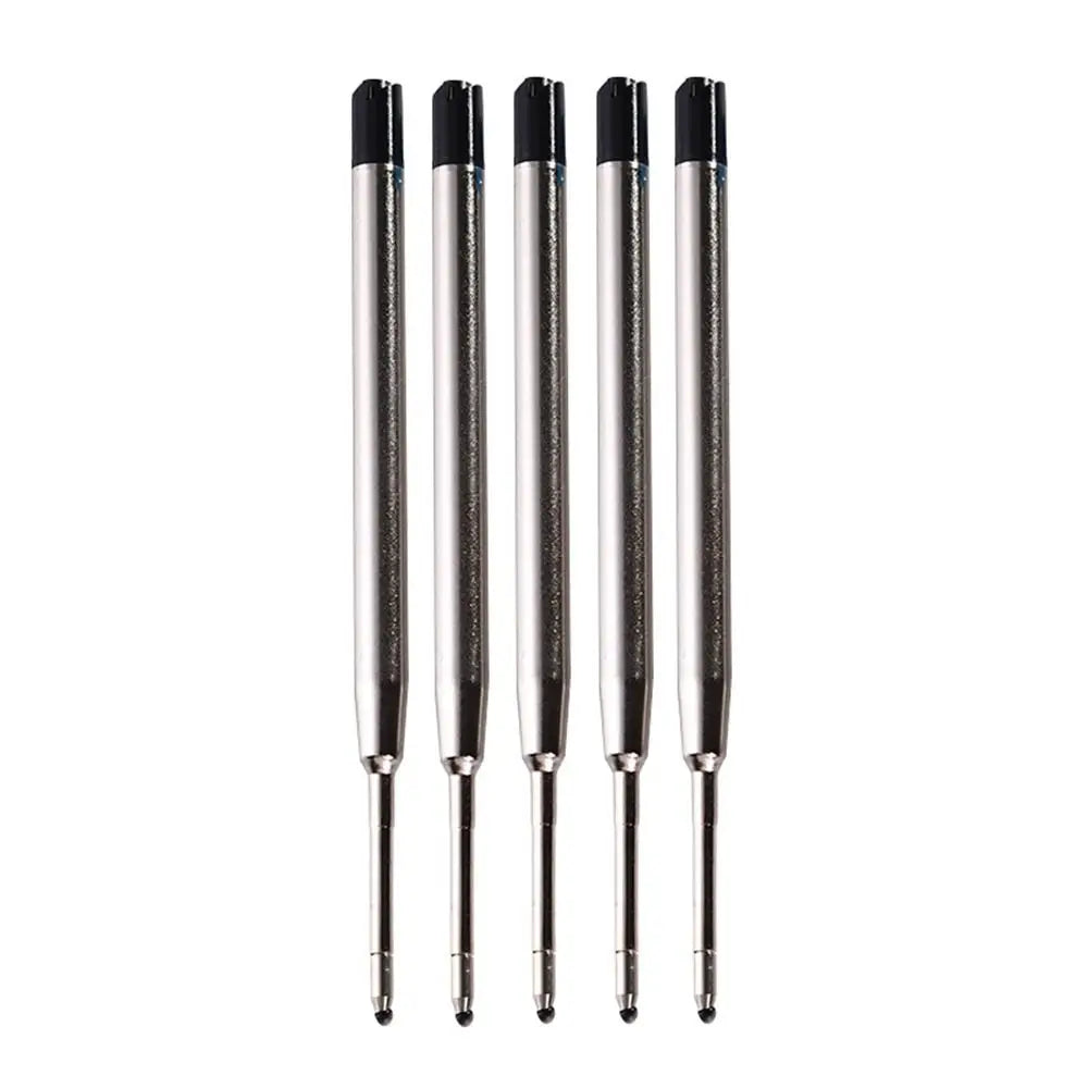 Metal Ballpoint Pen Press Tyle Business Fountain Pen with Blue/Black Ink Refill Students Gift Neutral Pen School Office Supplies
