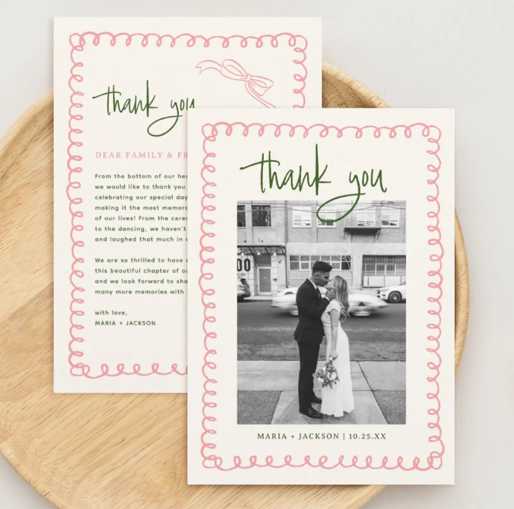 Custom Card Business Cards Thank You Personalized Logo Color Christmas Gift Greeting Postcards Wedding Invitations Double Side
