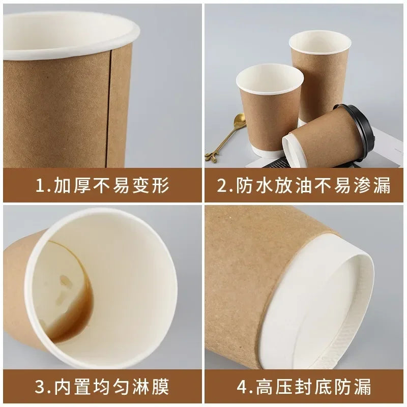 20pcs White Party Disposable Paper Cup Coffee Cup Kitchen Accessories DIY Decoration Children Birthday Wedding Picnic Tableware