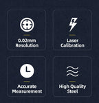 Vernier Caliper Professional Pachymeter Carpentry Tools Measuring Tool Micrometer Ruler Stainless Steel Pachometer Dial Calipers