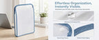 A4 Accordion File Folder Translucent 13 Pockets Expanding Letter Labels School Home Office Document Receipt Filing Organizer