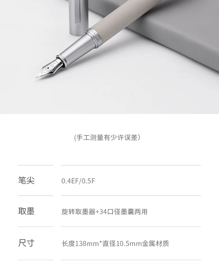 LT Hongdian Titanium Black Forest Pen Calligraphy Student Business Office Women Boxed 1850 Gift Ink Pen