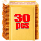 50/10pcs Kraft Bubble Envelopes Bags Mailers Self-adhesive Sealed Waterproof Business Shipping Bag Gift Packaging Storage Pouch