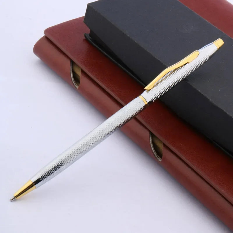 Luxury High Quality Twist Wave Pattern Drawing Ink METAL Ballpoint Pen Stationery Office School Supplies New