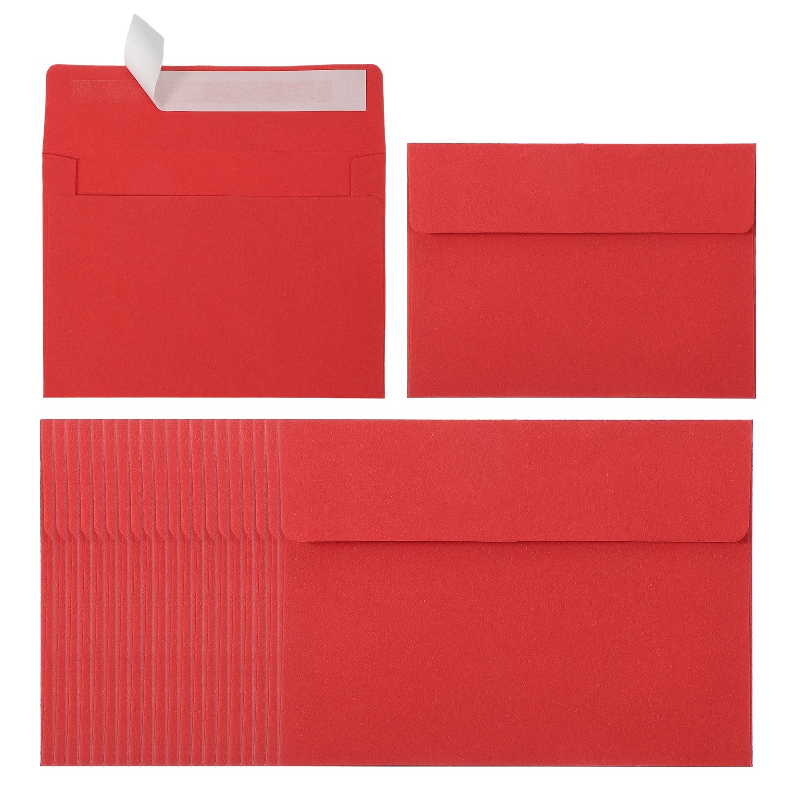 24Pcs A2 Envelopes Self Seal 110gsm Paper Invitation Envelopes for Postcard Wedding Greeting Cards Photos Announcement Mailing