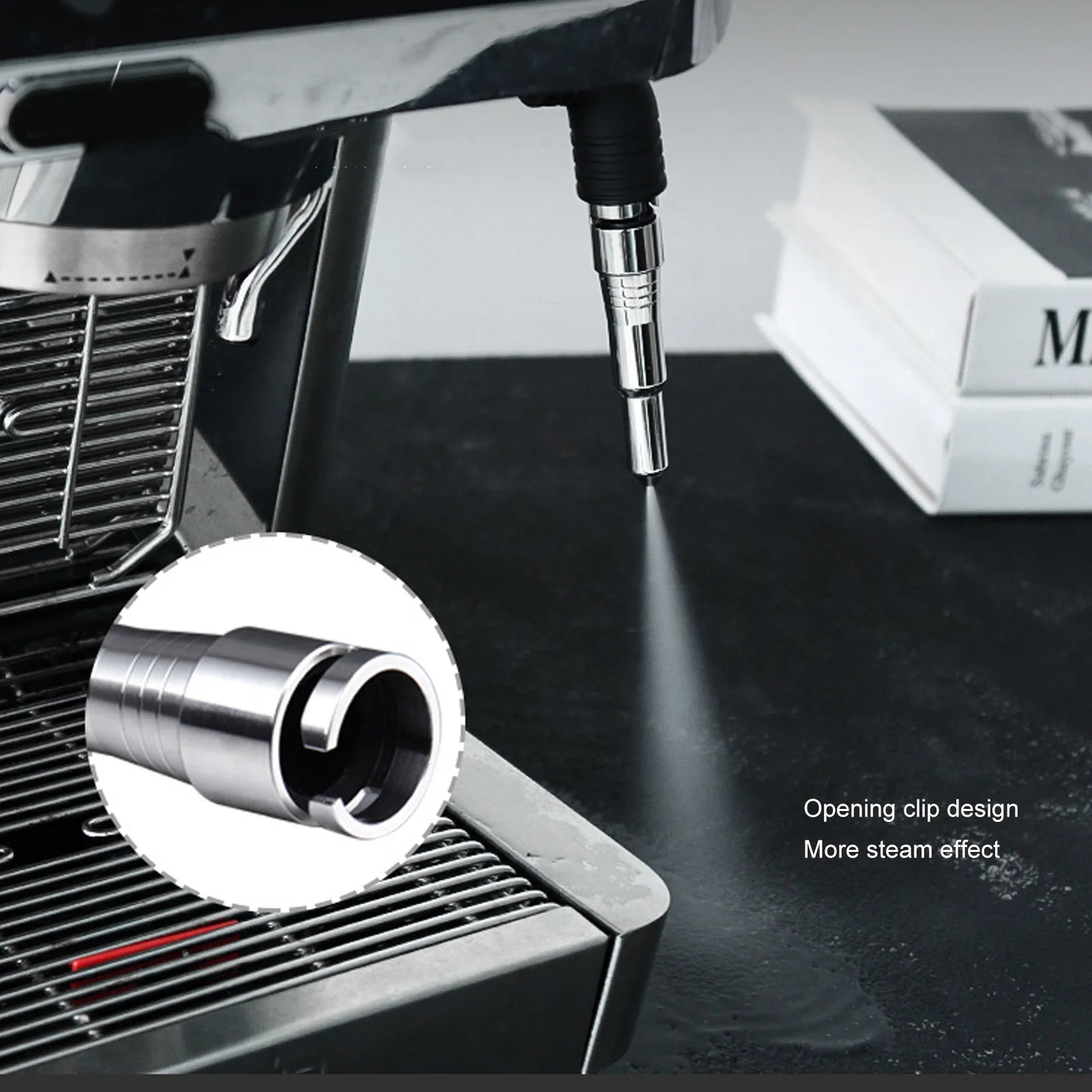 Delonghi Coffee Steam Nozzle Stainless Steel Open-Button Coffee Steam Nozzle Easy To Clean Suitable For Professional Coffee Shop