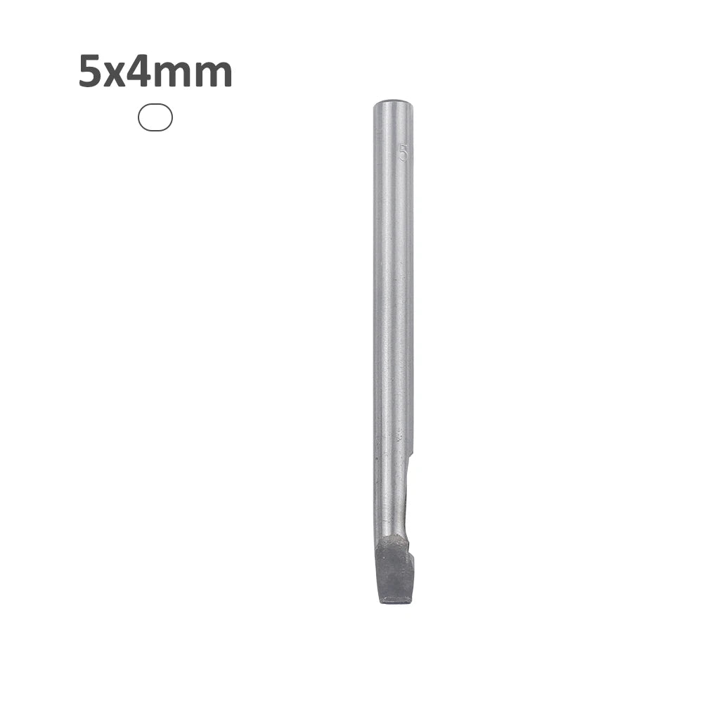 1Pcs Oval Faux Leathercraft Hole Punch Tool, 4mm Wide, 5-30mm Long for DIY Bags, Shoes & Belts - Heavy Duty Hand Crafting Tool