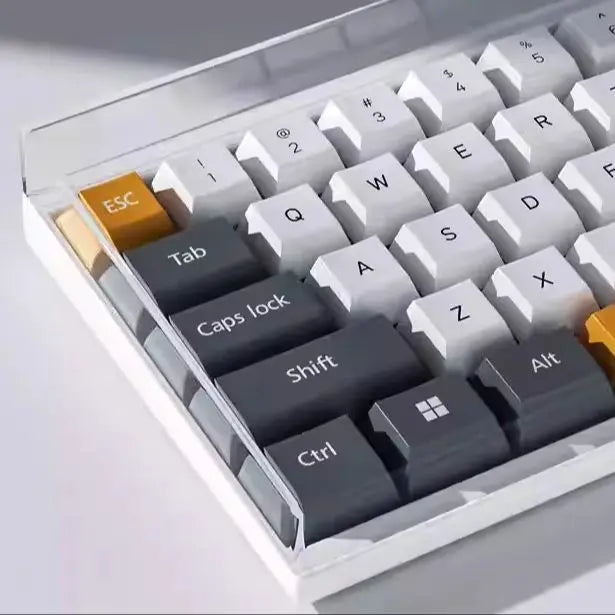 Mechanical Keyboard Dust Cover Acrylic Protecting Shell Hot Bent Compatible With Layout 60 68 87 104 96 WOOTING ROG Azoth IKKI