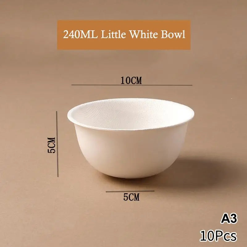 10Pcs Disposable Ice Cream Cup Dessert Cake Paper Cup Shaved Ice Yogurt Bowl Food Grade Tiramisu Dessert Pulp Cups