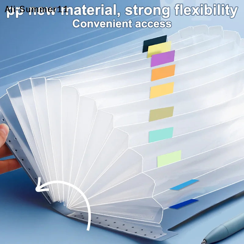 【Wq0】【MA3】13 Pockets Expanding File Folder Accordion Document Organizer Check Receipts Bill Card Ticket Holder PP Wallet Case