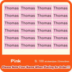 Custom Hebrew Waterproof Self-adhesive Baby Name Sticker Personalized Kids School Label Kindergarten Stationery Tag