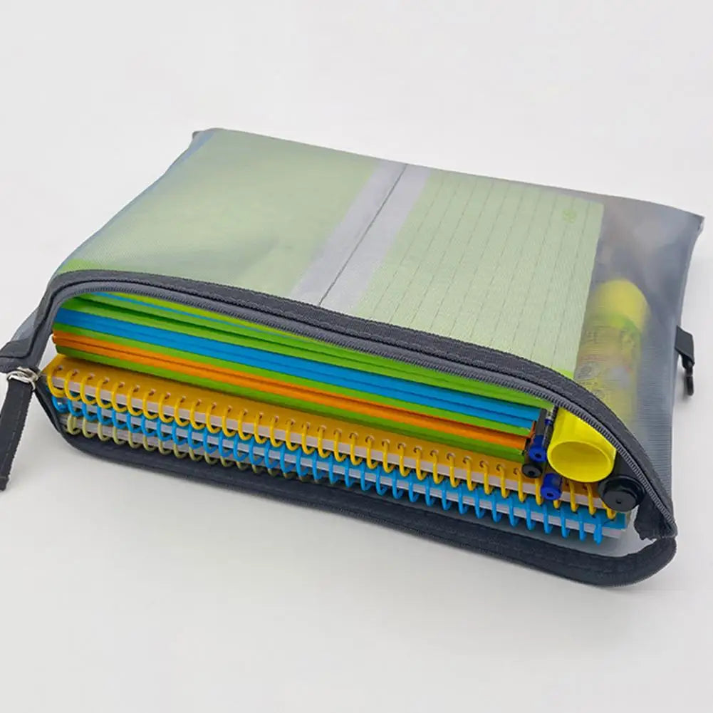 Hanging File Organizer Durable Nylon File Folder Bag with Zipper Closure Portable Space-saving Document Organizer Office School