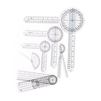 Protractor Goniometer  Goniometer Set PVC Transparent Clear Scale Wear Resistant Angle Ruler for Orthopedics