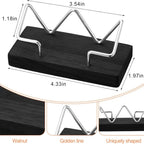 High-quality Wood Business Card Holder Desk Organizer Wooden Business Card Display Stand Postcard Holder Bracket for Office Home