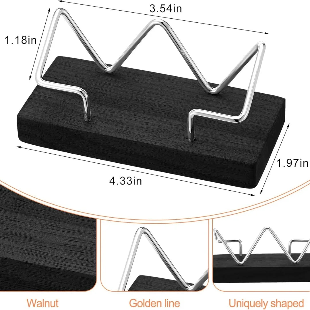 High-quality Wood Business Card Holder Desk Organizer Wooden Business Card Display Stand Postcard Holder Bracket for Office Home