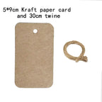 50PCS DIY Kraft Paper Tags Label Paper Price Tag Name Vintage Wedding Hanging Tag  Wrap Gift Wrapping Blank Label Crafts