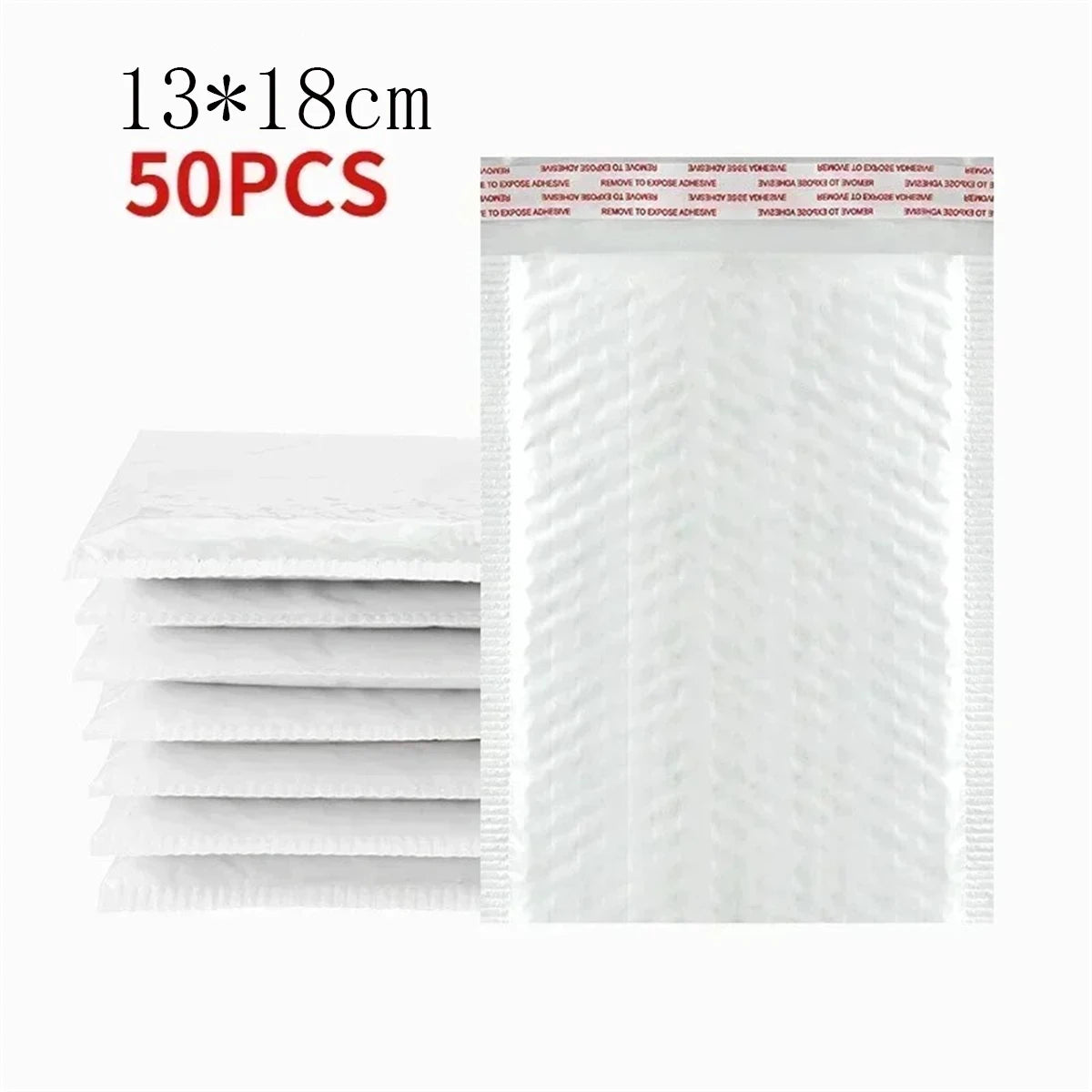 10/50Pcs Bubble Mailers White Poly Bubble Mailer Self Seal Padded Gift Bag Packaging Envelope Bags Book Shipping Package Bag