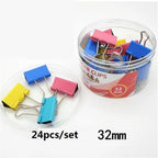 Colorful Metal Binder Clips Paper Clip Office Stationery Binding Long Tail Clip Colored Ticket Clip Tailcoat Clip