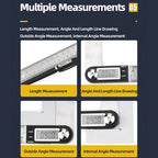 Electronic Digital Display Angle Ruler 360 Degree Woodworking Measuring Angle Instrument Protractor Angle Meter Goniometer