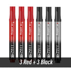 1/10/20pcs 2mm Red Blue Ink Black Permanent Marker Pens, Fine Tip, Waterproof, Quick Drying Drawing Pens Wood Stone Metal Glass