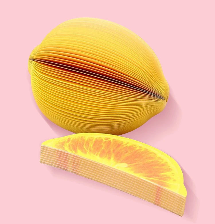 125 Sheets Creative Fruit Shapes Sticky Note Pads Notepads, Sticker Paper, Memo Pads, for School Stationery Office Supplies