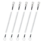 1.2m/2m/3m Max Stretch Plastic Spring Elastic Rope Fishing Lanyards With Carabiner Boating Ropes Anti-lost Phone Keychain Lock