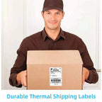 4*4'*100 Sheets Adhesive Shipping Label Waterproof Thermal Label Thermal Transfer Label Sticker Small Ticket Paper
