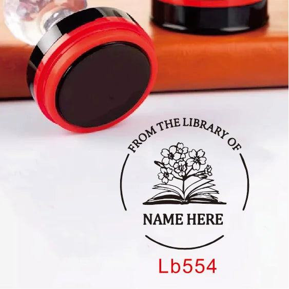 Custom Book library ink Stamp Personalized Self Inking Wedding Stamp Customized Photosensitive Seal Invitation name letter logo