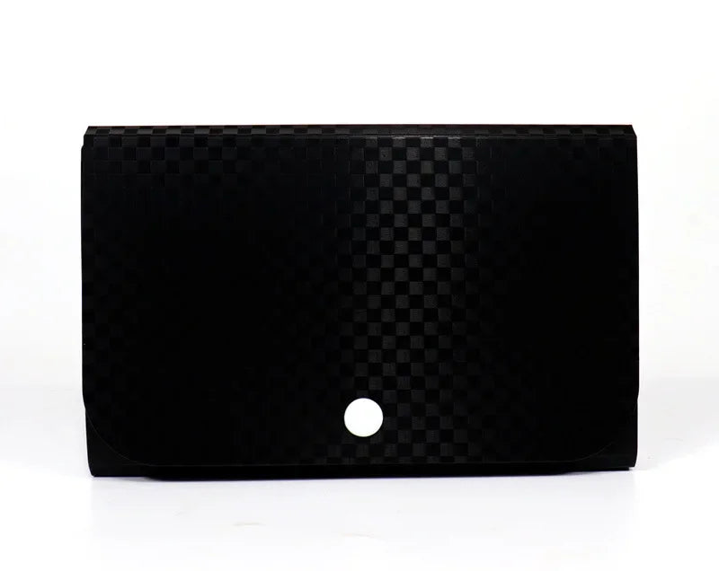 Small File Wallet Receipt Folder A6 Accordion Folder 7-layer 13-layer File Case Waterproof with Self-adhesive Index Tabs