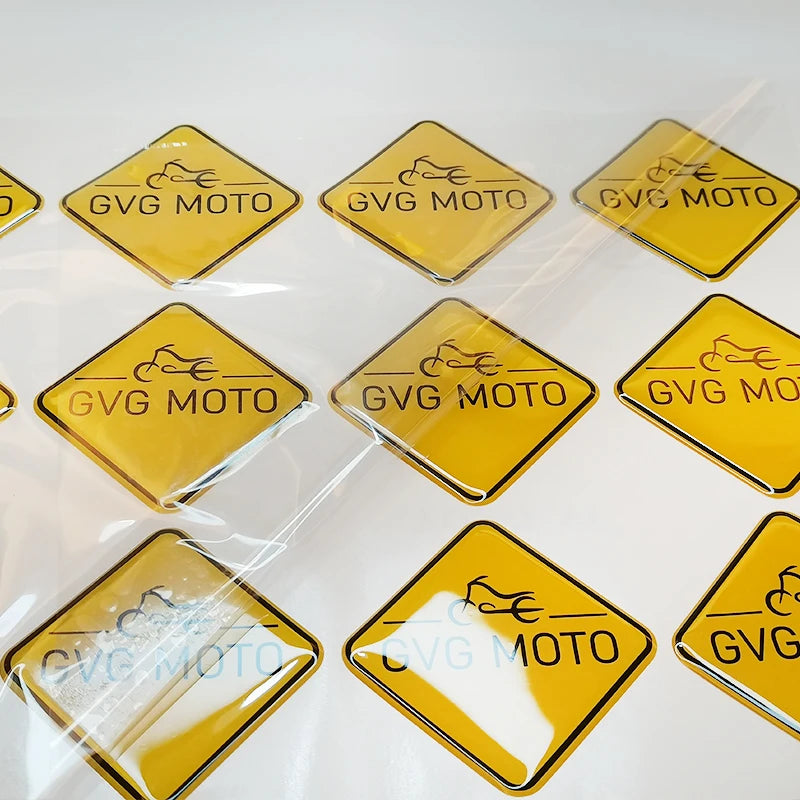 Custom dome epoxy sticker 3D gel logo crystal label transparent personalized vinyl self-adhesive waterproof