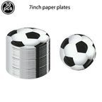 Soccer Party Disposable Tableware Paper Plates Cups Napkins Tablecloth Soccer Birthday Party Decoration