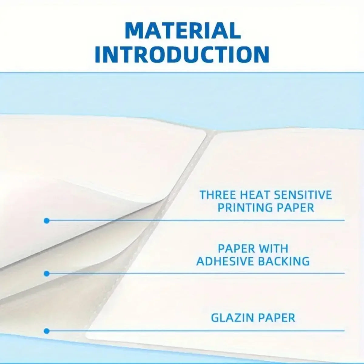 500/1000 Sheets 4''x6'' White Thermal Label Paper for Thermal Label Printers Logistics Shipping Labels 100x150mm