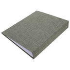 A4 3 Ring Binder Minimalist Design Fabric Hardcover Document Protector for School Office Home Use Paper Page Organizer Report