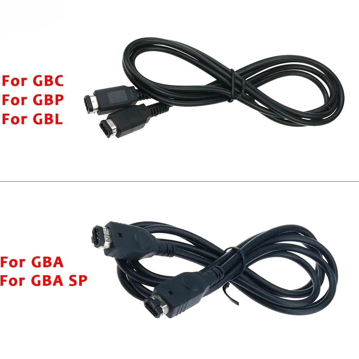 1.2m 2 Player Connect Cable for GBA-Compatible with GameBoy Advance/GBA SP/GBC/GBP/GBL, Online Link Cable, Flexible &Tangle-Free
