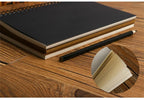 A5/A6 Spiral Sketchbook Blank Notebook 50 Sheets Kraft Paper Hardcover for Students Graffiti/Painting School Stationery Supplies